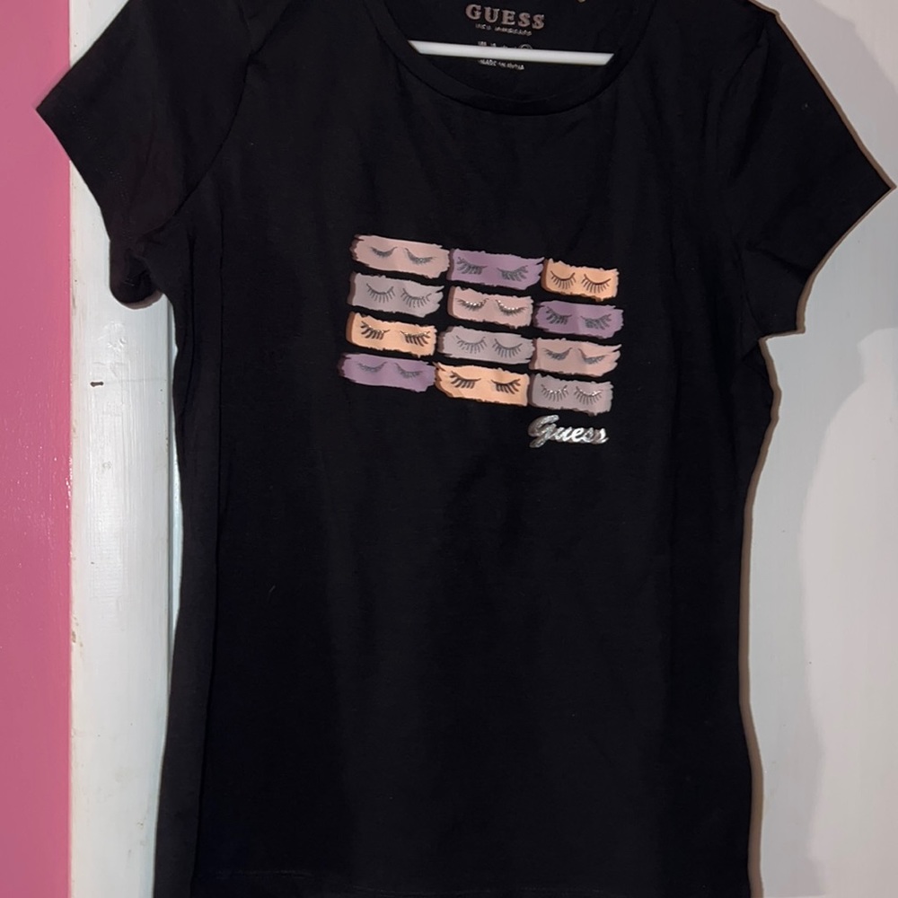 GUESS eyelash shirt